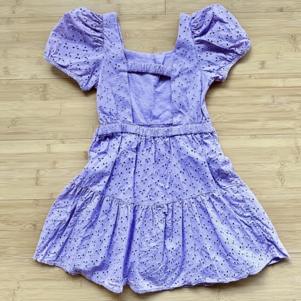 Purple Eyelet Dress - Picture 2 of 5